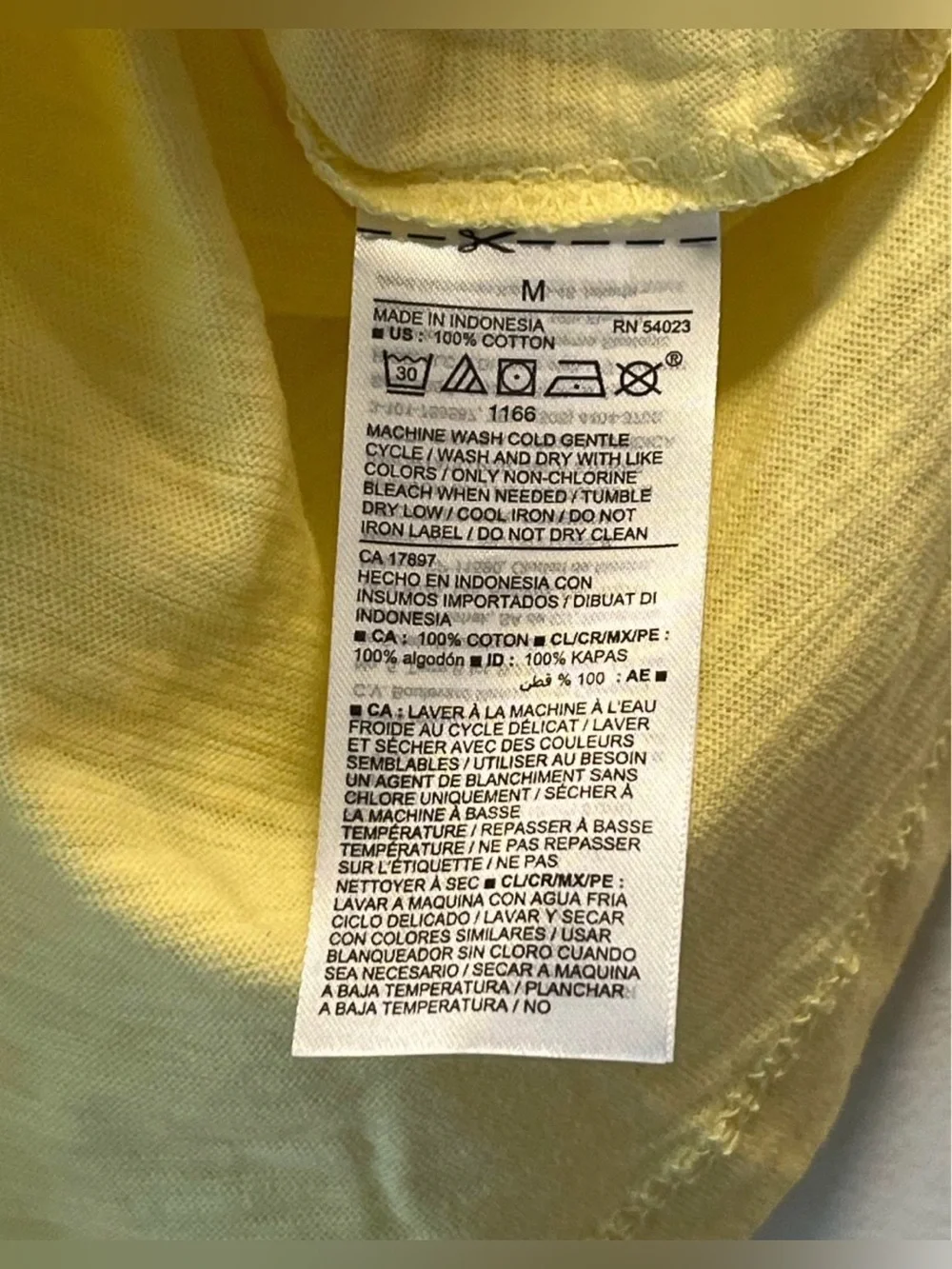 NWT - Old Navy Women's Yellow Sleeveless Tank Top, size M - Picture 4 of 5